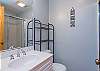 Full bath on lower level w/ walk-in shower only.