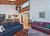 Spacious living room and dining areas.