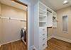 Apartment closet and laundry room.