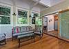 Screen porch in apartment- leading to kitchen.
