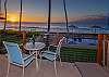 Enjoy sunset dining from our lanai