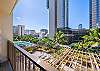Take in the vibrant Waikiki scene from your lanai—sunshine, tropical air, and the gentle hum of Honolulu right outside your door.