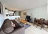 Living Room with Dining Table for 4