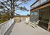 Outside deck with grill.