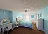 Nice size bedroom with king bed.