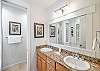 With walking shower and seprate tub