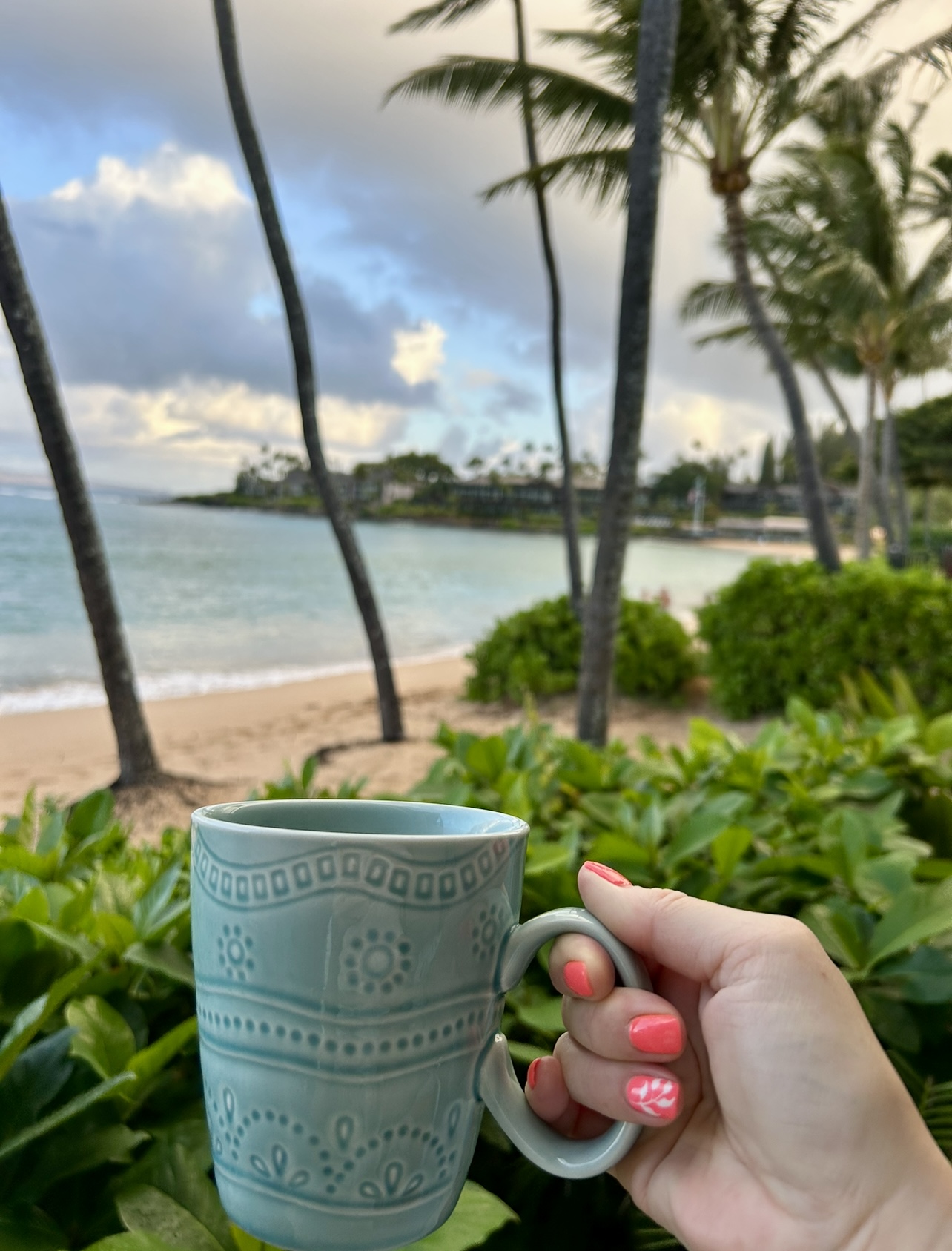 Have your morning coffee on the lanai (patio)
