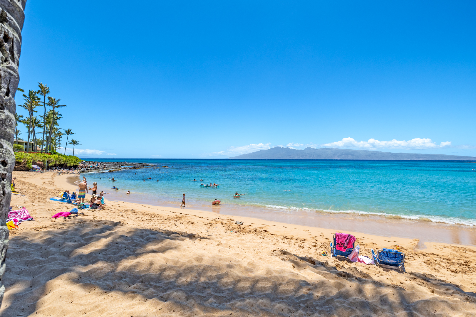 Golden sands and turquoise waters just outside the door