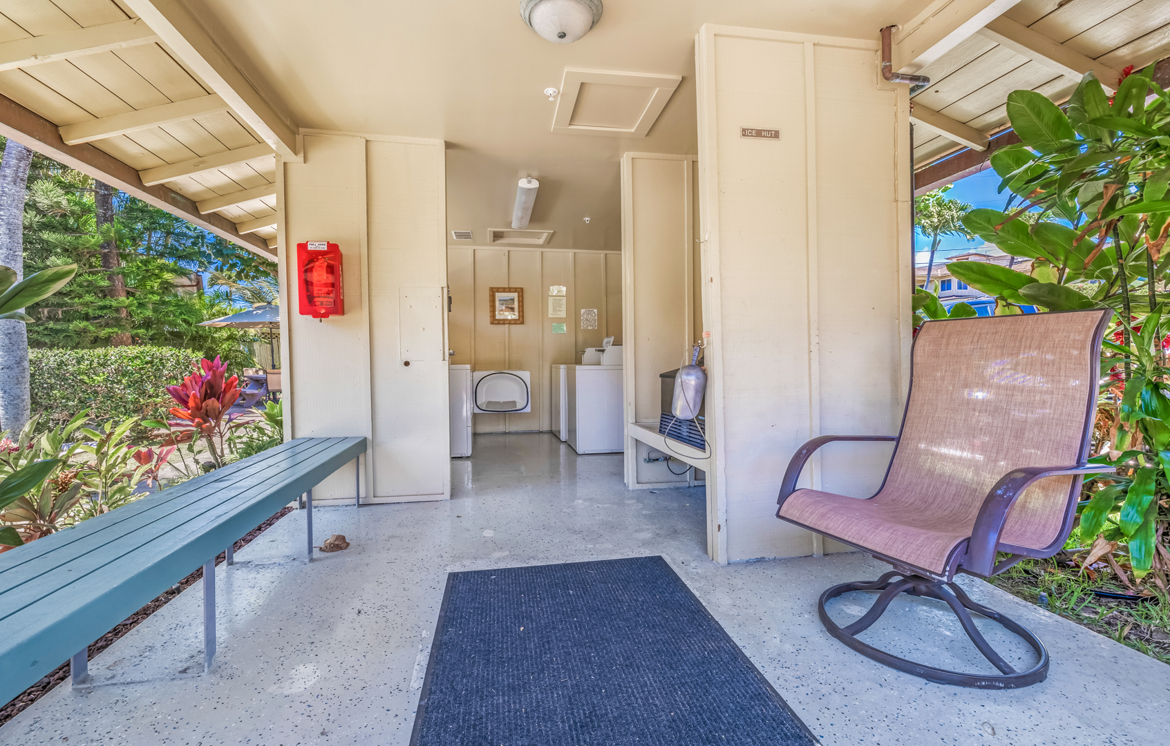 Community laundry hut