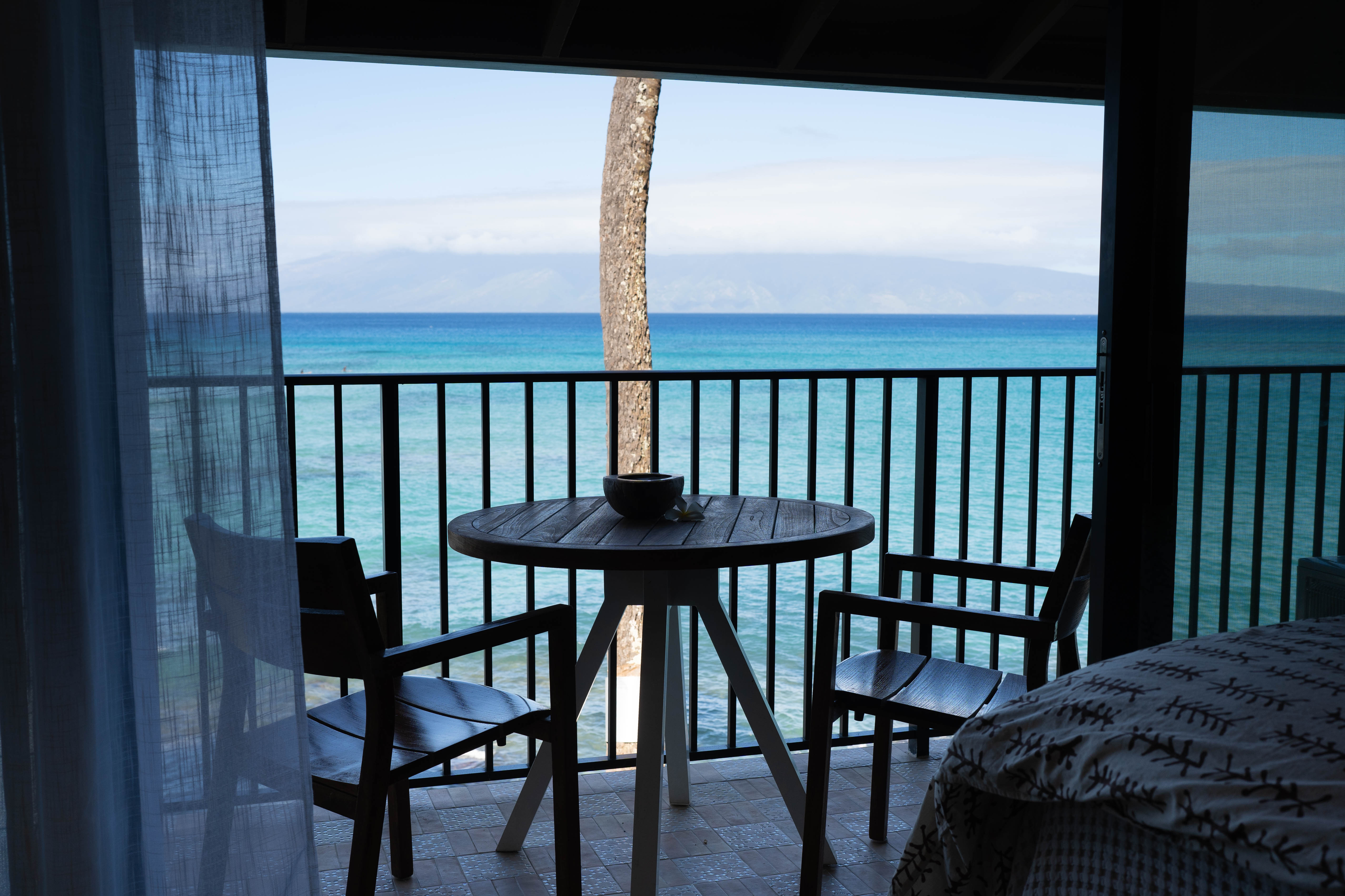 Your private Lanai overlooking the ocean