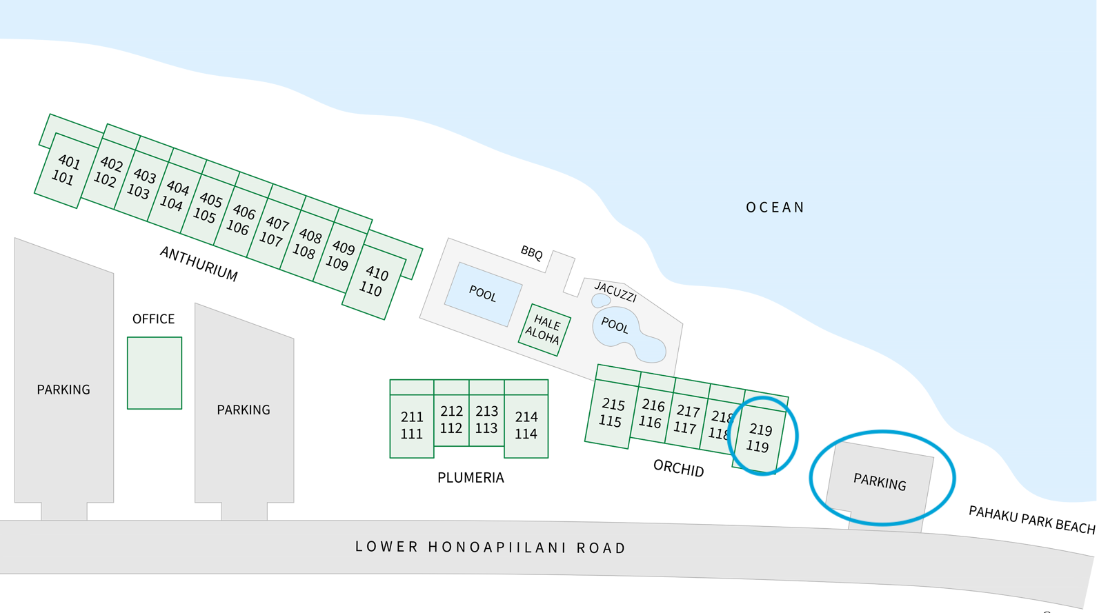 Parking location