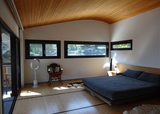 Bedroom with King size bed. 