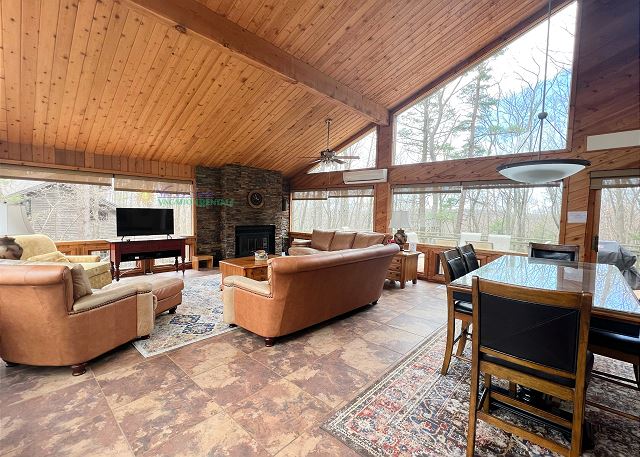 Living and dining area.