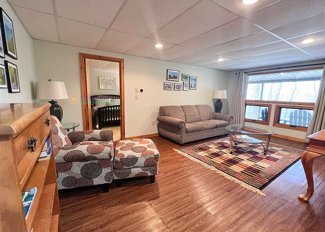 Lower-level living area