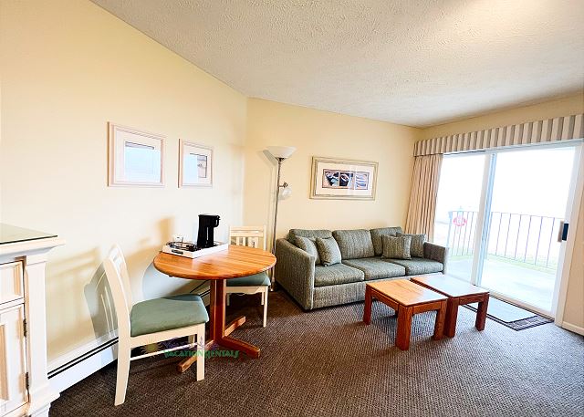 Seating area.