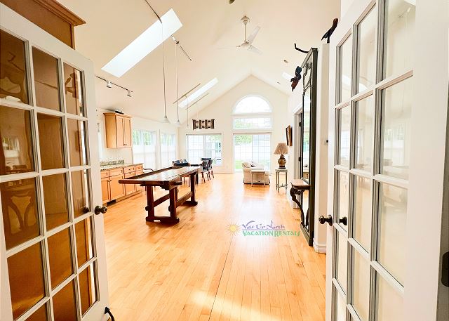 Entry into the kitchen and living area. 