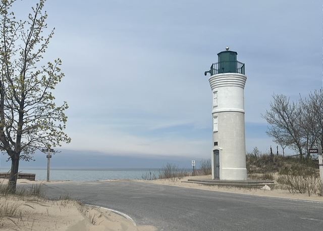 Lake MI Empire Lighthouse about a 5 min walk from the house 