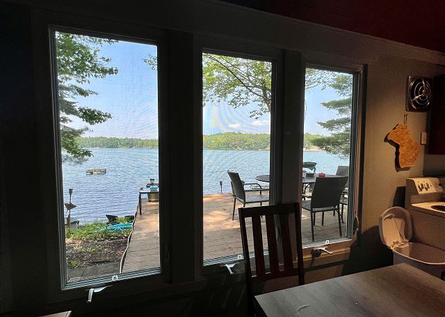 Access to deck and High Lake. 