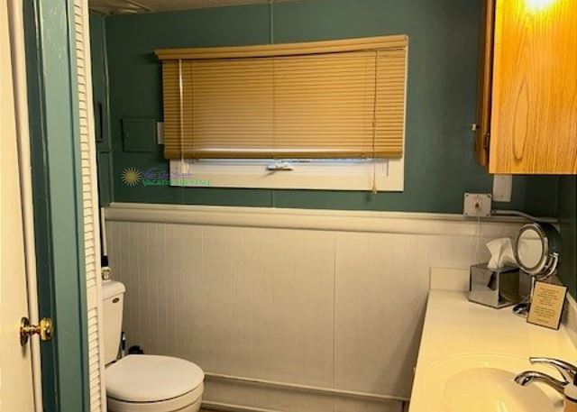 Bathroom with shower only. 