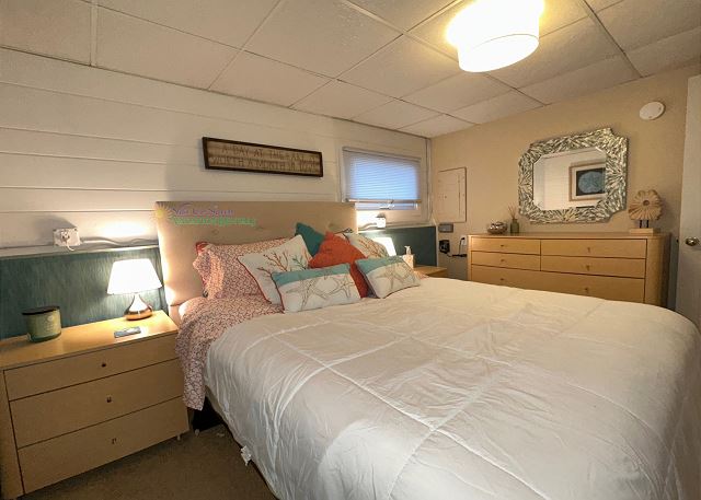 Bedroom with Full bed. 