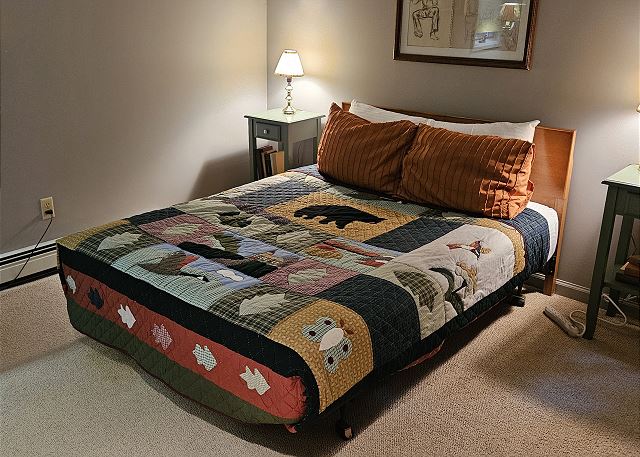 Second floor bedroom with queen bed