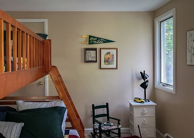 Loft with twin over full bunk beds