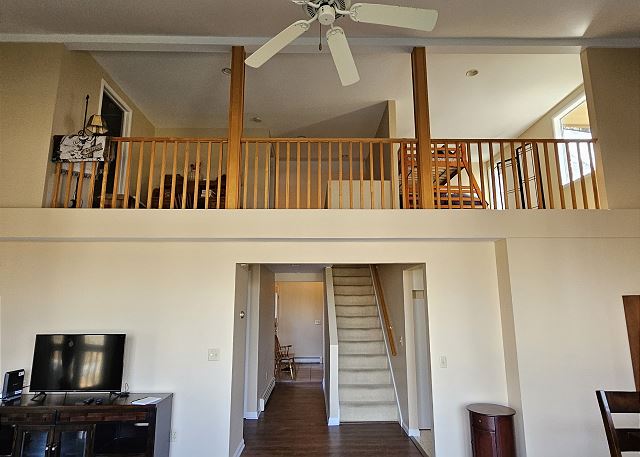 View from Living Room to Upstairs