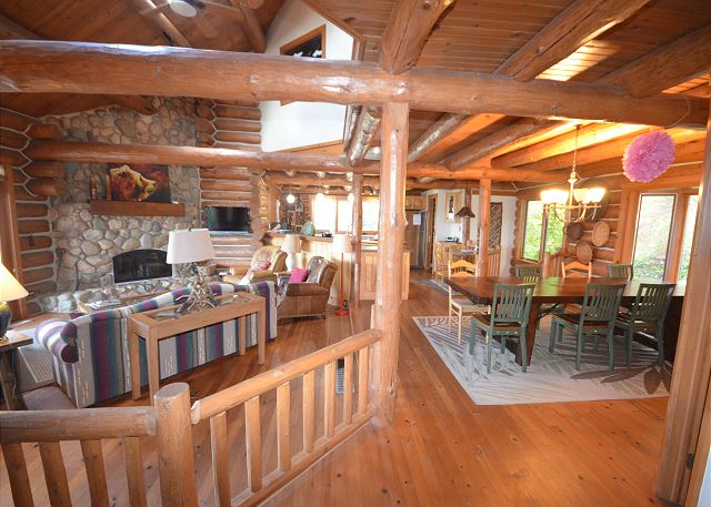 Very spacious living/dining/kitchen area