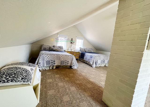Upstairs sleeping area.