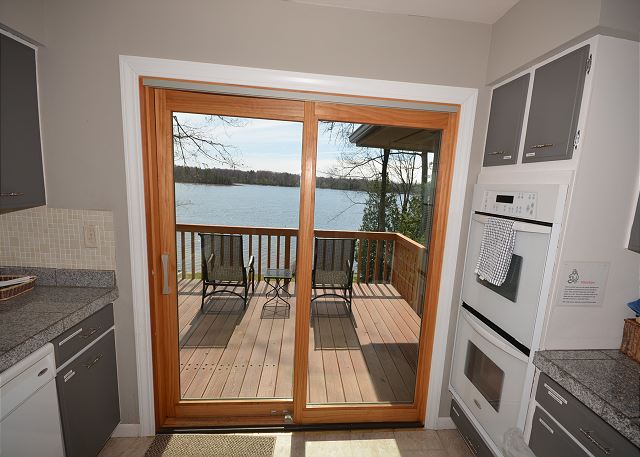 Lake views from the kitchen!