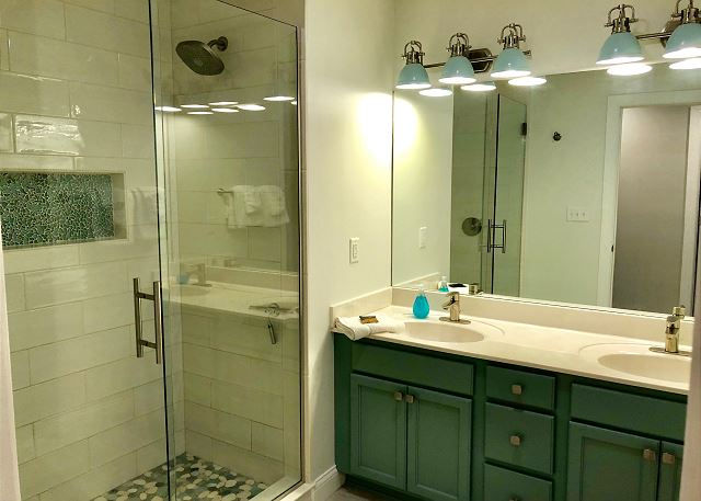 Upstairs bathroom. 