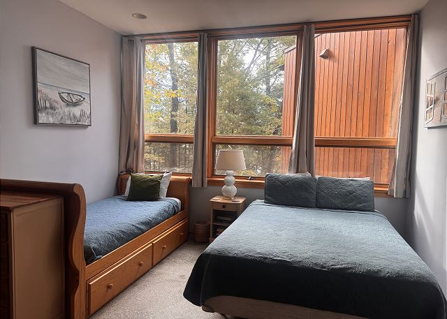 Downstairs sleeping area