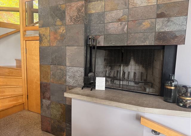 Fireplace in Dining Room