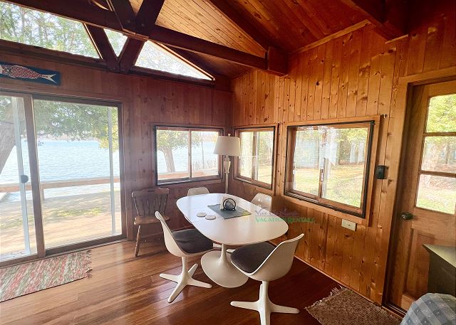 Sitting area/family area with access to back deck. 