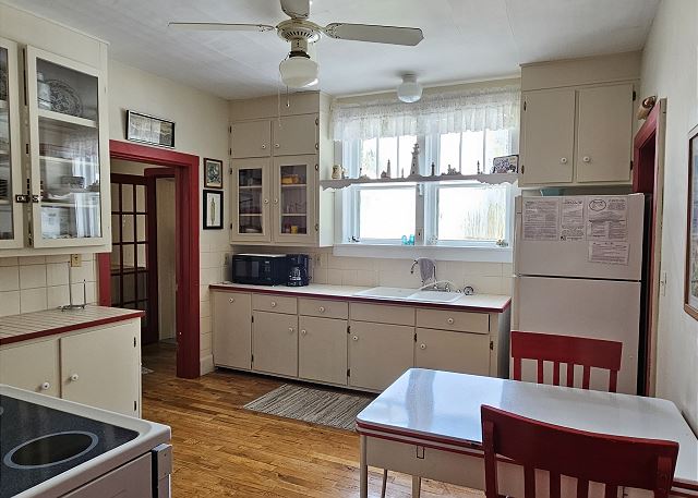 Kitchen with small table