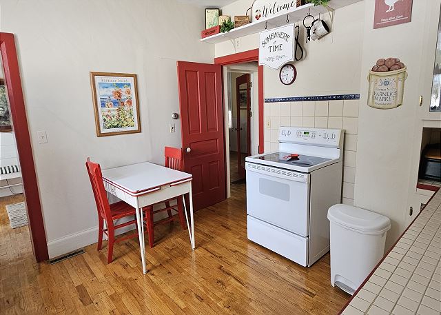 Kitchen with small table