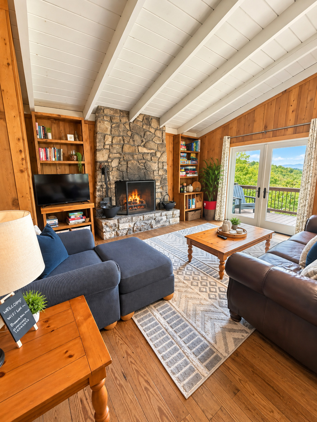 Tree Top Cabin - outdoor firepit, deck, wood burning fireplace | Photo 4
