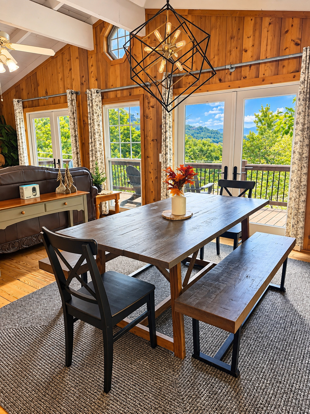 Tree Top Cabin - outdoor firepit, deck, wood burning fireplace | Photo 10