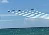 Blue Angles Practice Fly By at the Resort 