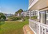 Courtyard View from the Balcony at a Beach Front Resort