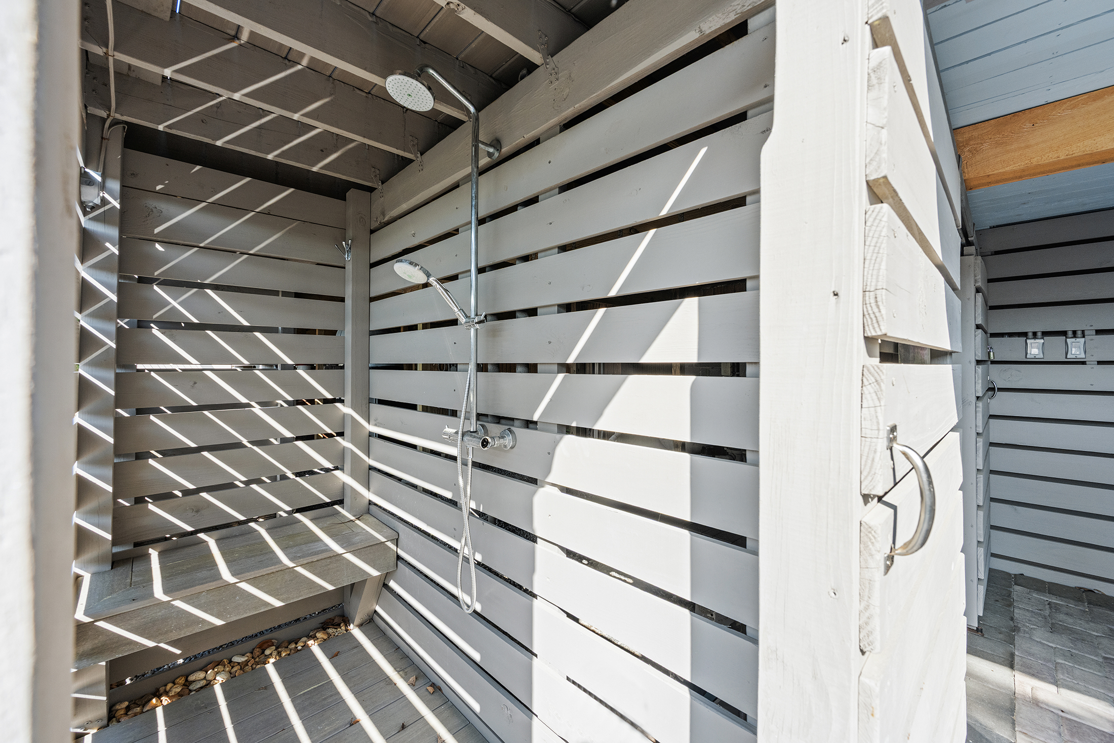 3 Dune Lane | Covered Pool deck w/ outdoor shower