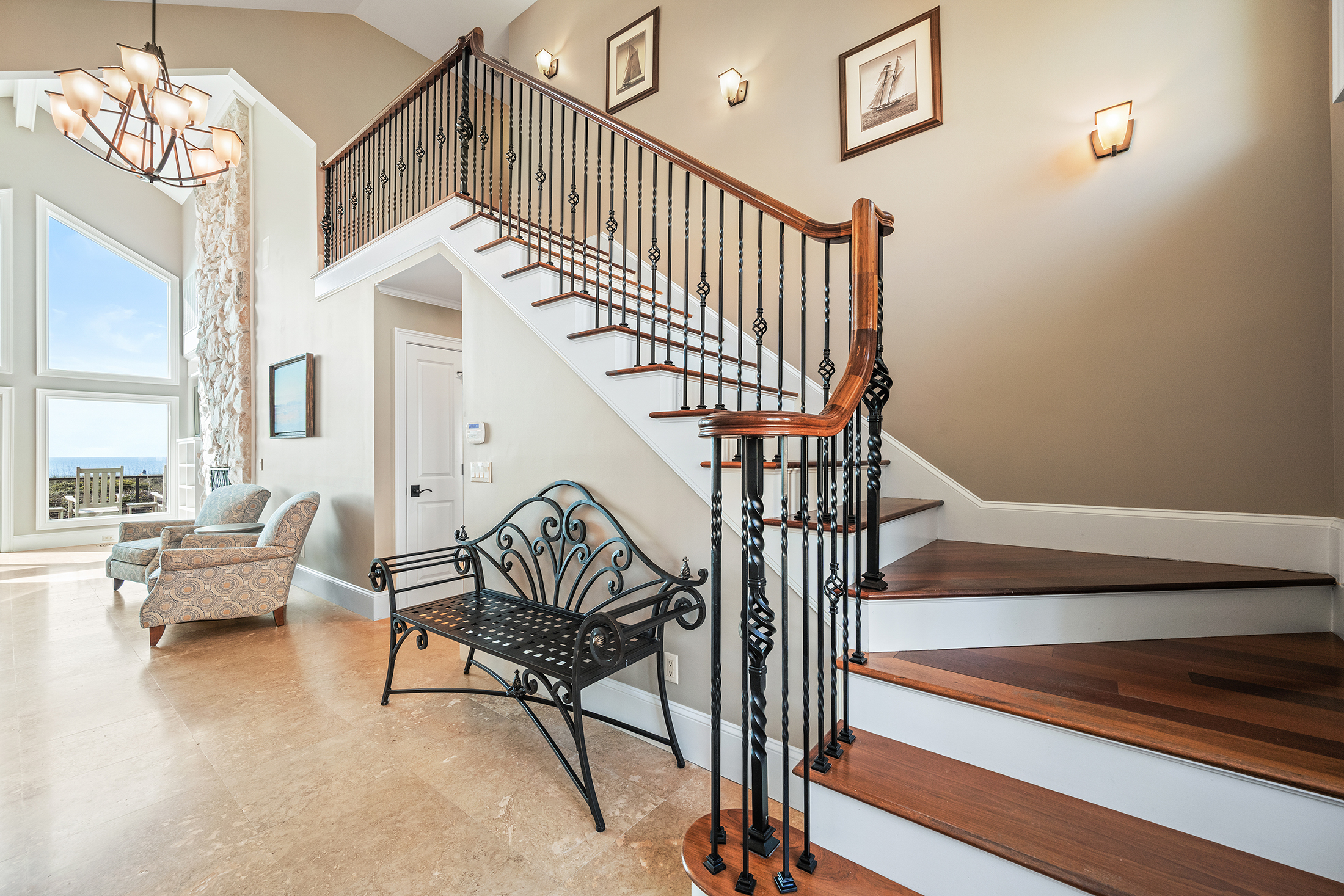 3 Dune Lane | stairway to second level bedrooms