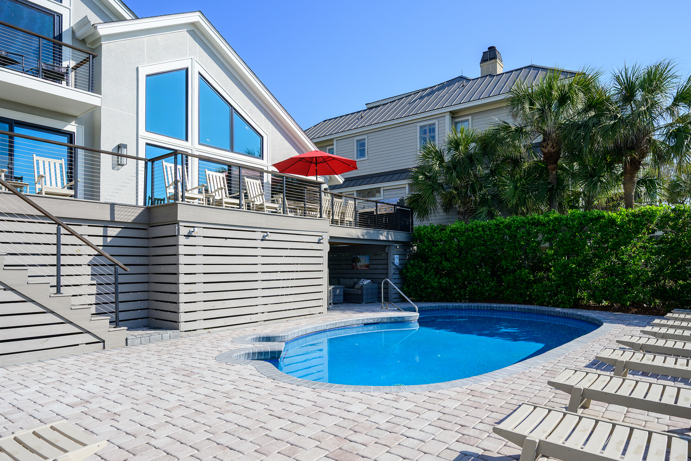 3 Dune Lane | Pool area with ocean views
