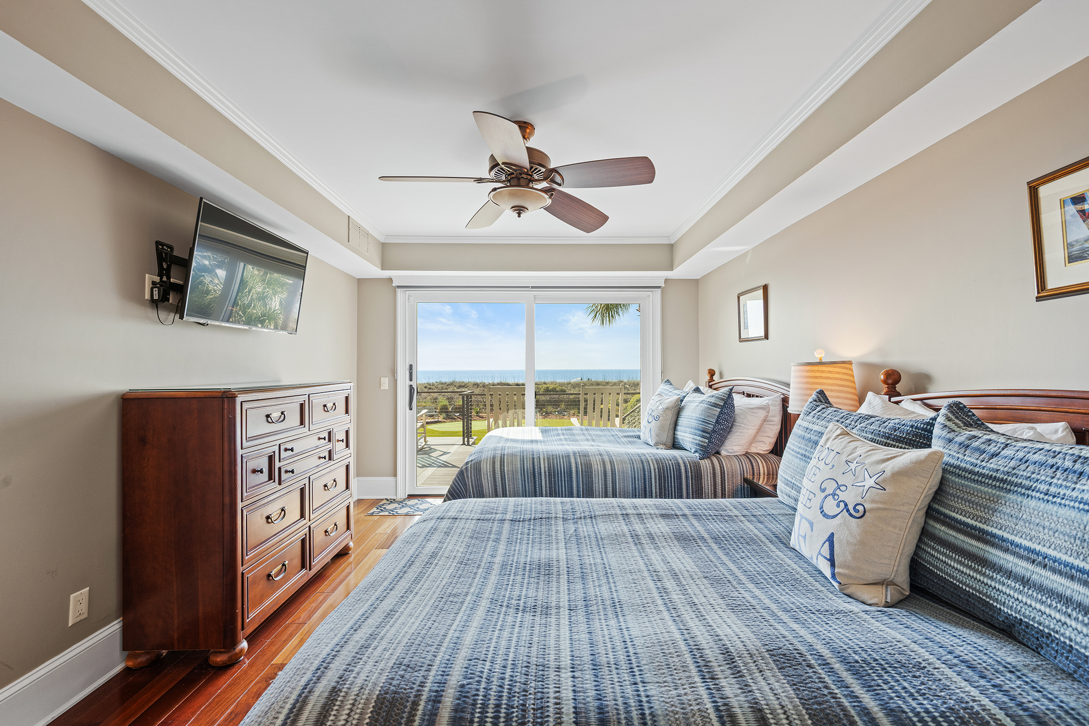 3 Dune Lane | Bedroom 1 w/ 2 queen beds