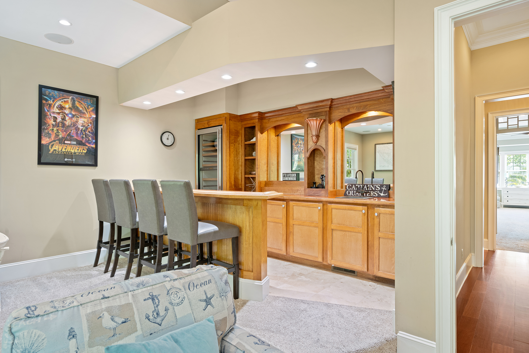 3 Iron Clad | In home game room and bar