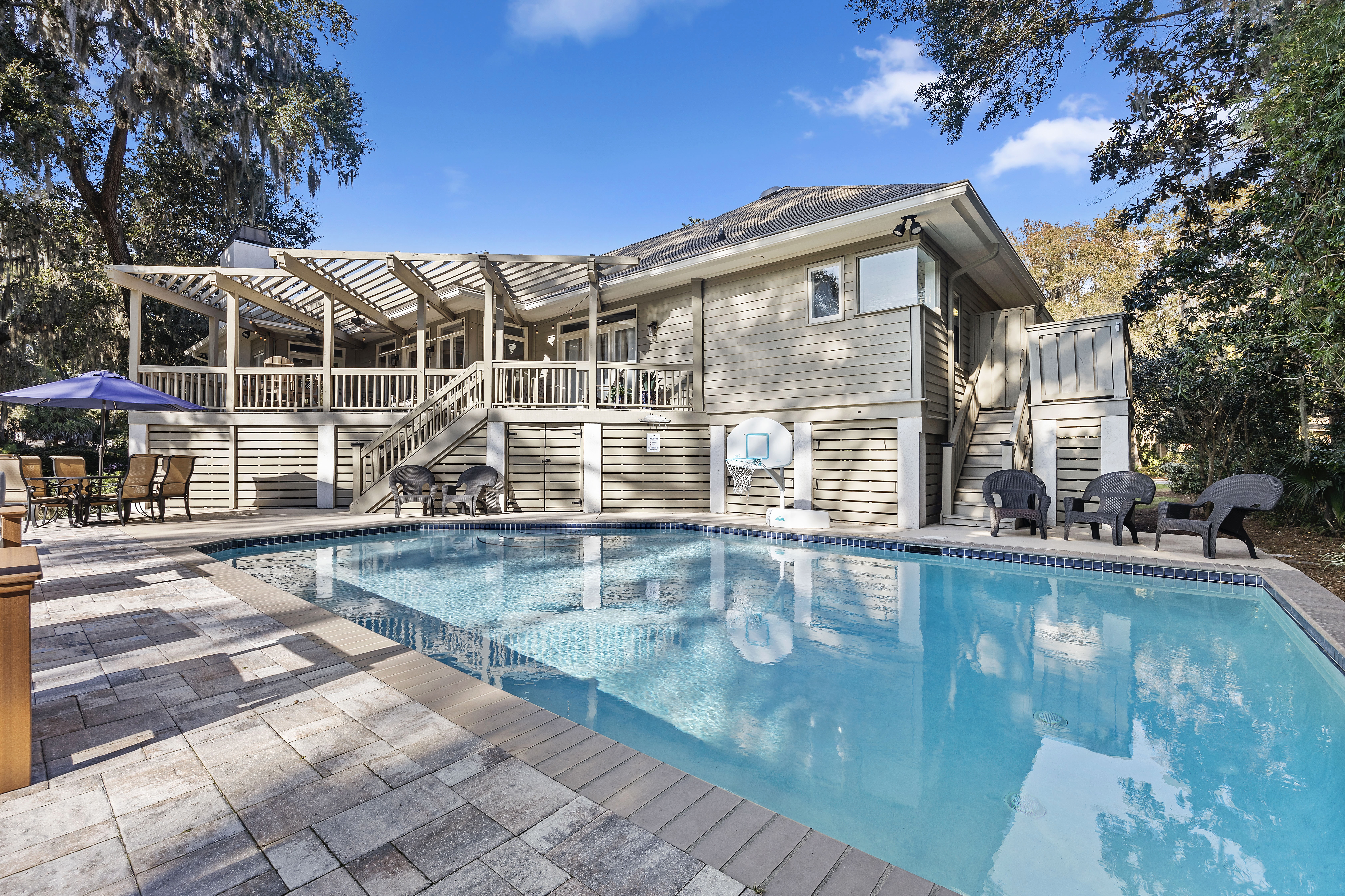 2 Tupelo | Stunning Pool deck with fairway views