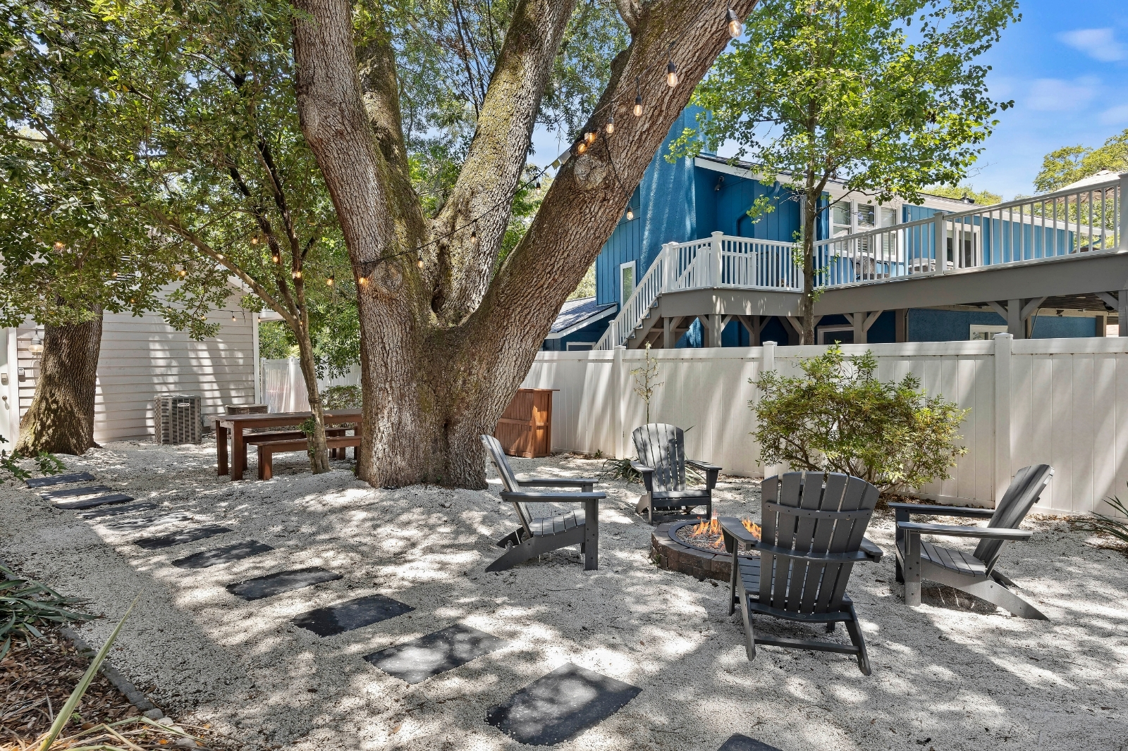 2 Azalea | Newly renovated backyard with brand new fire pit
