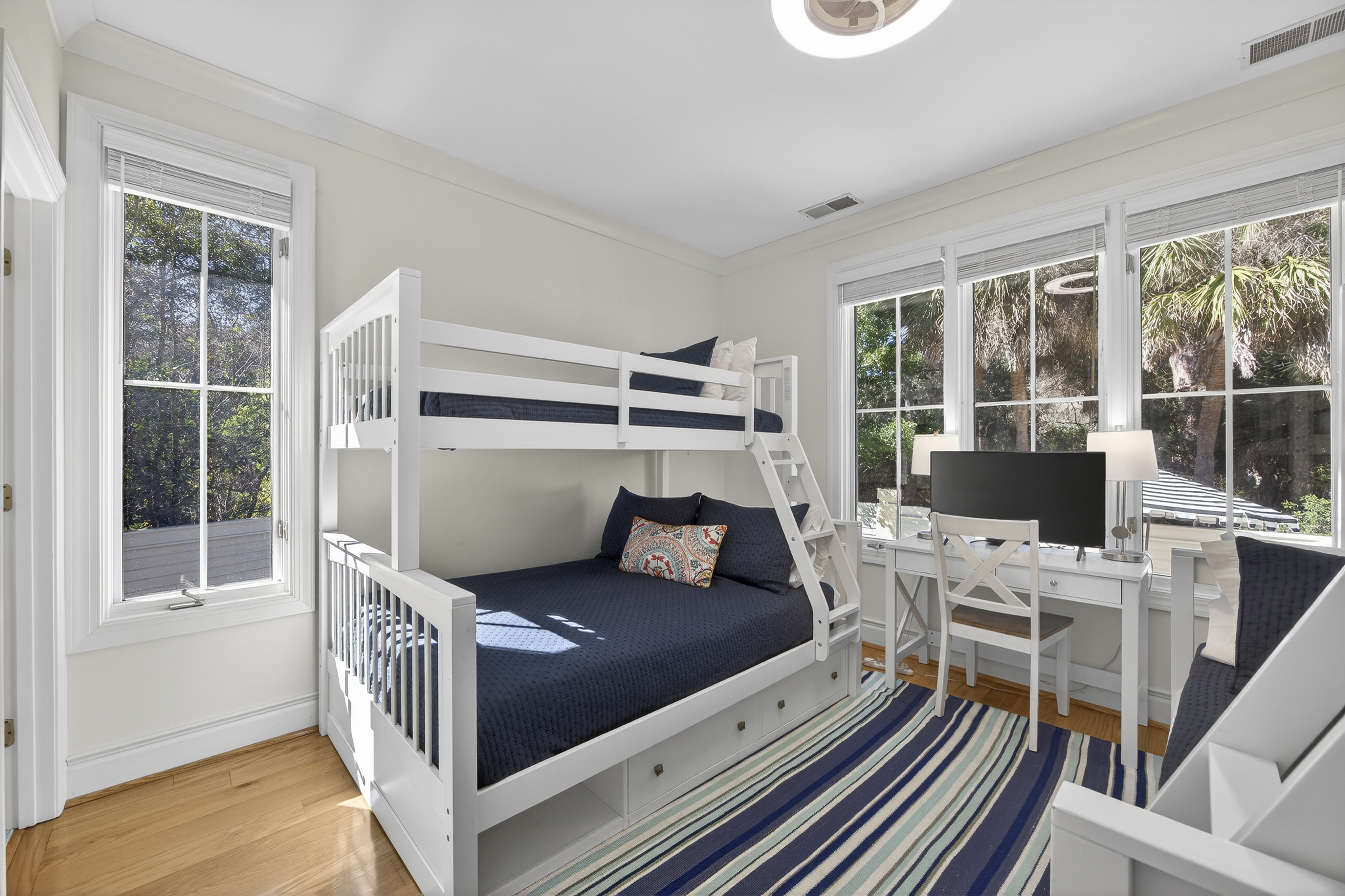 Bedroom 3 w/ 2 twin over full bunk beds & ensuite bathroom