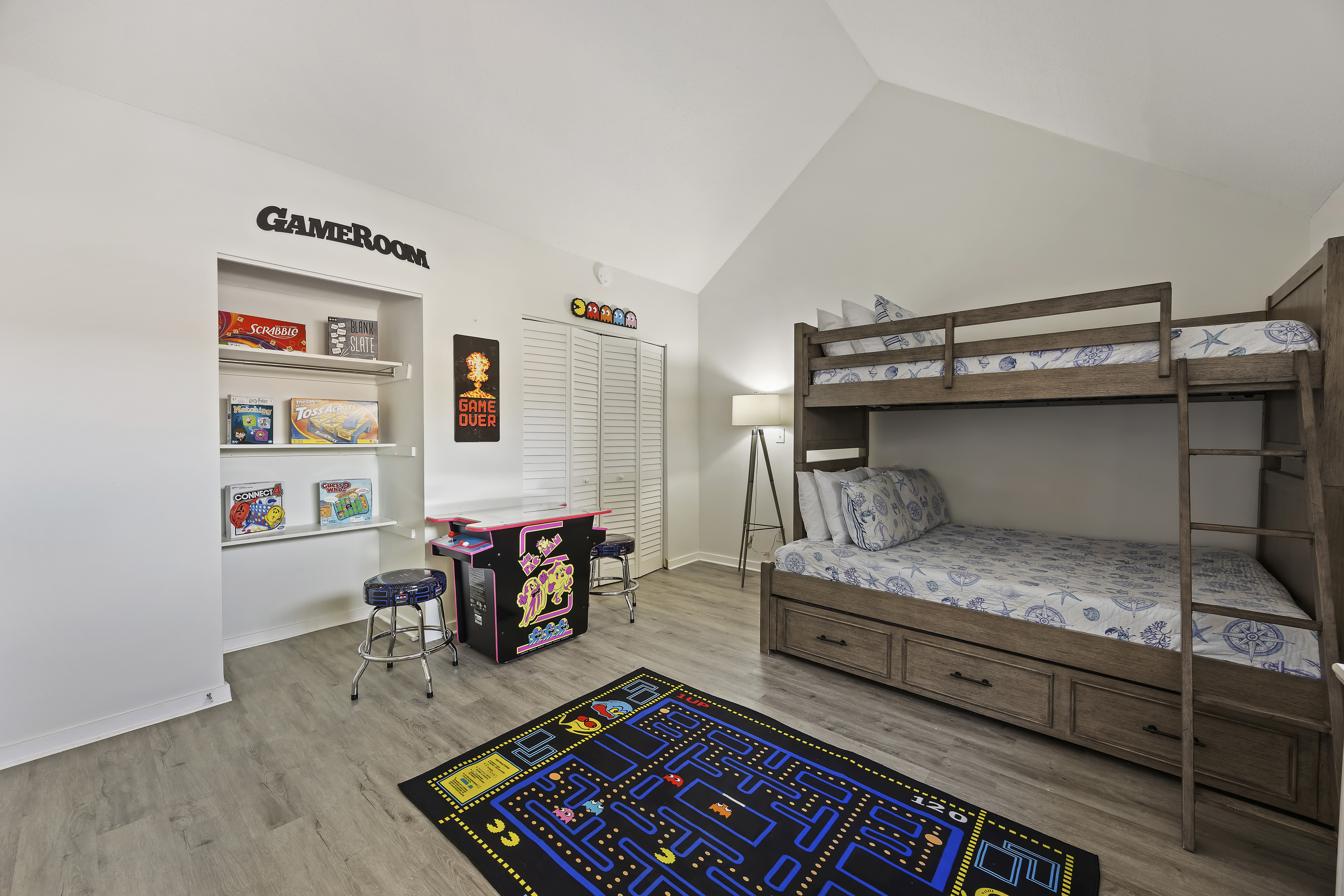 591 Queens Grant | Bedroom 3 twin over full bunk w/ gaming area