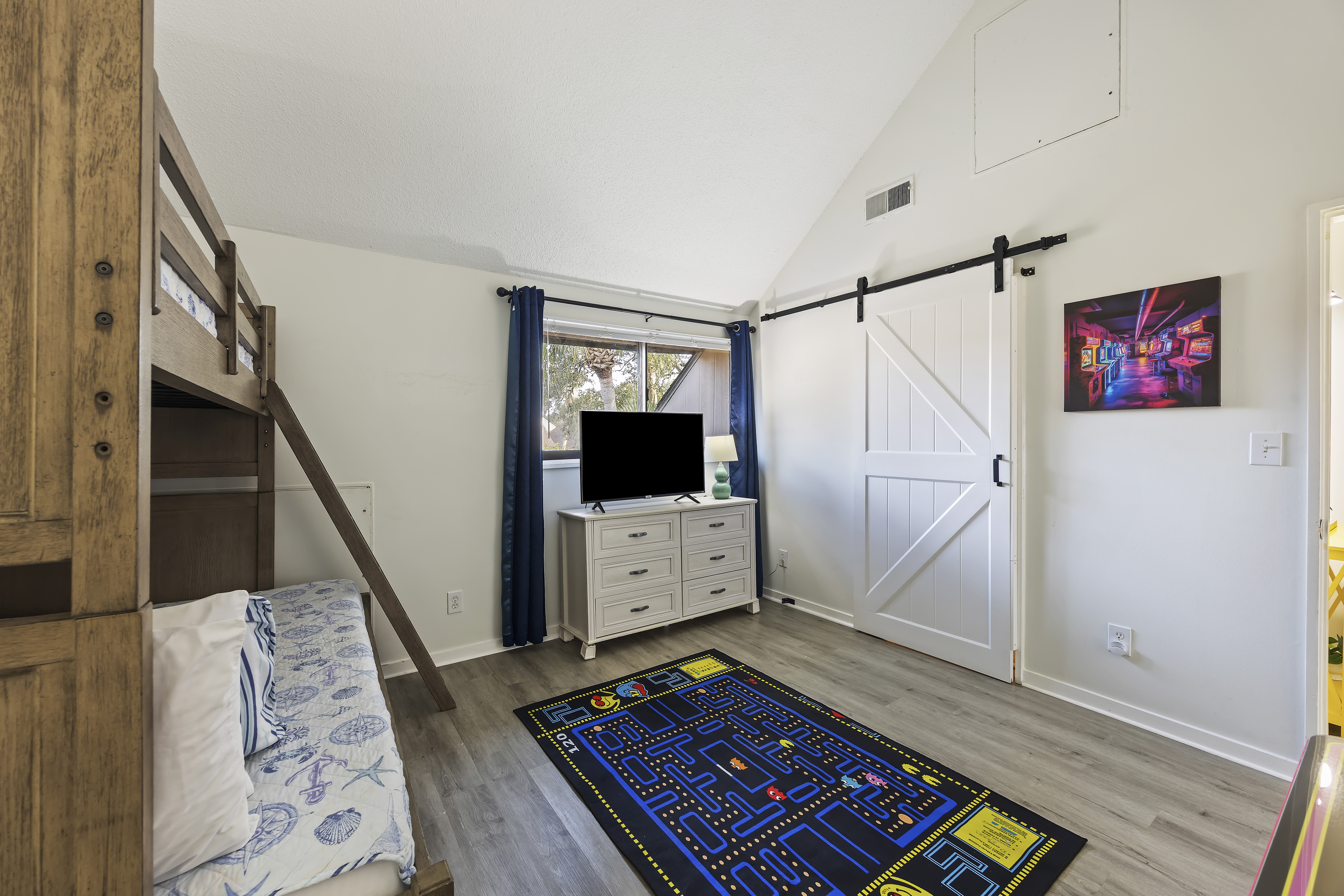 591 Queens Grant | Bedroom 3 twin over full bunk w/ gaming area